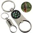 Compact Keychain With Built in Compass Custom Logo Available | https://www.bestnamebadges.com