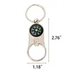 Compact Keychain With Built in Compass Custom Logo Available | https://www.bestnamebadges.com
