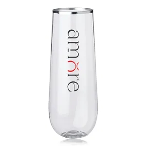 Reserv 9 oz. Plastic Stemless Flute | https://www.bestnamebadges.com