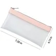 Transparent Matte Pencil Case With Zipper For Storage | https://www.bestnamebadges.com