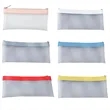 Transparent Matte Pencil Case With Zipper For Storage | https://www.bestnamebadges.com