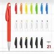 Creative Twist Bunny Ballpoint Pens Custom Logo | https://www.bestnamebadges.com