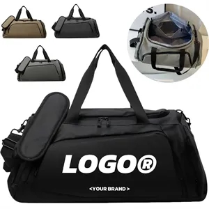 Large Capacity Gym Travel Duffel Bag With Wet Dry Pocket
