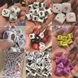 Custom Dice For Board Games Colorful Plastic 25mm DIY | https://www.bestnamebadges.com