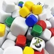 Custom Dice For Board Games Colorful Plastic 25mm DIY | https://www.bestnamebadges.com