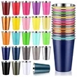 12 oz Stainless Steel Pint Cups Shatterproof Tumblers | https://www.bestnamebadges.com