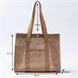 Mesh Beach Tote with Side Pockets | https://www.bestnamebadges.com