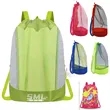 Mesh Beach Toy Backpack Net Drawstring Bag | https://www.bestnamebadges.com