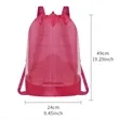 Mesh Beach Toy Backpack Net Drawstring Bag | https://www.bestnamebadges.com