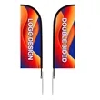 13' Custom Feather Flag Kit- Double Sided W/ Spike Base | https://www.bestnamebadges.com