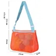Portable Foldable Mesh Kids Beach Toy Sling Net Bag | https://www.bestnamebadges.com