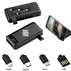 3-in-1 10000 mAh Mini Portable Power Bank