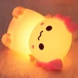 Pink Axolotl Silicone Night Light for Kids USB Rechargeable | https://www.bestnamebadges.com