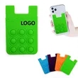 Silicone Card Holder With Fidget Bubbles | https://www.bestnamebadges.com