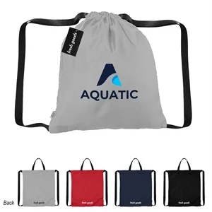 Fresh Goods Joel rPET Drawstring Tote Bag | https://www.bestnamebadges.com