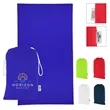 Sand-Free rPET Beach Towel With Pouch | https://www.bestnamebadges.com