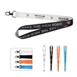 3/4" Custom Lanyards For ID Badges W/ Black Swivel Clasp | https://www.bestnamebadges.com