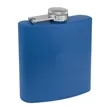 6oz. Matte Powder Coated Stainless Steel Flask | https://www.bestnamebadges.com