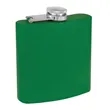 6oz. Matte Powder Coated Stainless Steel Flask | https://www.bestnamebadges.com