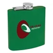 6oz. Matte Powder Coated Stainless Steel Flask | https://www.bestnamebadges.com