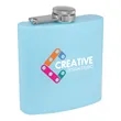6oz. Matte Powder Coated Stainless Steel Flask | https://www.bestnamebadges.com