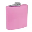 6oz. Matte Powder Coated Stainless Steel Flask | https://www.bestnamebadges.com