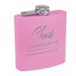6oz. Matte Powder Coated Stainless Steel Flask | https://www.bestnamebadges.com