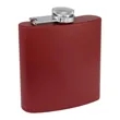 6oz. Matte Powder Coated Stainless Steel Flask | https://www.bestnamebadges.com