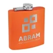 6oz. Matte Powder Coated Stainless Steel Flask | https://www.bestnamebadges.com