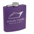 6oz. Matte Powder Coated Stainless Steel Flask | https://www.bestnamebadges.com