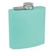6oz. Matte Powder Coated Stainless Steel Flask | https://www.bestnamebadges.com