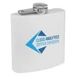 6oz. Matte Powder Coated Stainless Steel Flask | https://www.bestnamebadges.com
