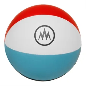 Beach Ball theme Stress Reliver w/ Custom Imprint | https://www.bestnamebadges.com