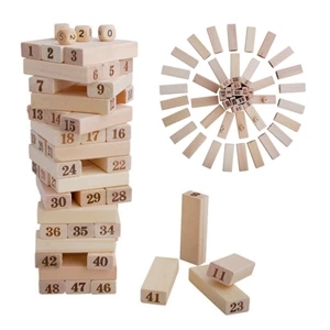 Wooden Stacking Board Games Tumbling Blocks