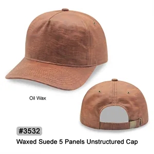 Unstructured 5 panel oil waxed cap