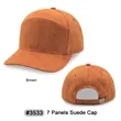 7 panel stylish suede cap | https://www.bestnamebadges.com