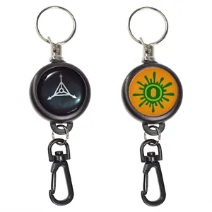 Outdoor Concave Badge Reel w/ Carabiner | https://www.bestnamebadges.com