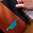 Vintage Leather Cover Notebook For Business Personal | https://www.bestnamebadges.com
