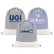 TwinTone Recycled Cotton Drawstring Bag | https://www.bestnamebadges.com