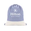 TwinTone Recycled Cotton Drawstring Bag | https://www.bestnamebadges.com