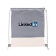 TwinTone Recycled Cotton Drawstring Bag | https://www.bestnamebadges.com