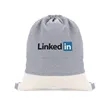 TwinTone Recycled Cotton Drawstring Bag | https://www.bestnamebadges.com