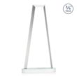 Imperial Tower on Alberton Base - White | https://www.bestnamebadges.com