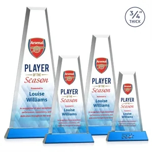 Imperial VividPrint™ Award on Newhaven Base - Sky Blue | https://www.bestnamebadges.com