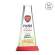 Imperial VividPrint™ Award on Newhaven Base - Red | https://www.bestnamebadges.com