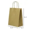 Custom Reusable Kraft Paper Bag with Handles | https://www.bestnamebadges.com