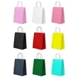 Custom Reusable Kraft Paper Bag with Handles | https://www.bestnamebadges.com