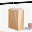 Custom Reusable Kraft Paper Bag with Handles | https://www.bestnamebadges.com