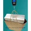 Custom Reusable Kraft Paper Bag with Handles | https://www.bestnamebadges.com