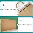 Custom Reusable Kraft Paper Bag with Handles | https://www.bestnamebadges.com